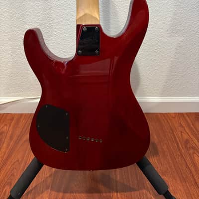 ESP LTD MH-100 QM NT 2005 - 2006 - See Thru Black Cherry image 3