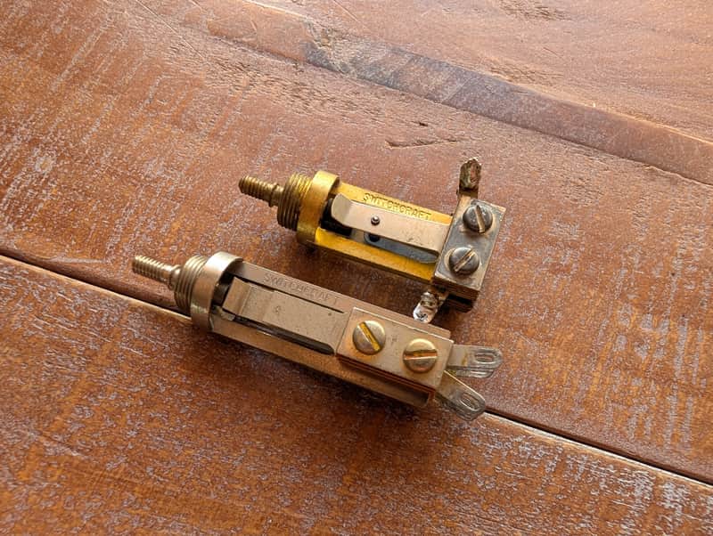 Switchcraft 3 Way Switches Qty 2 Vintage 1960s No Issues Genuine Vintage Parts image 1