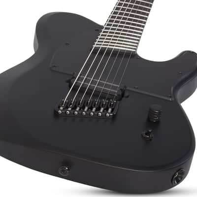 Schecter PT-7 Electric Guitar. MS Black Ops Satin Black Open Pore image 9