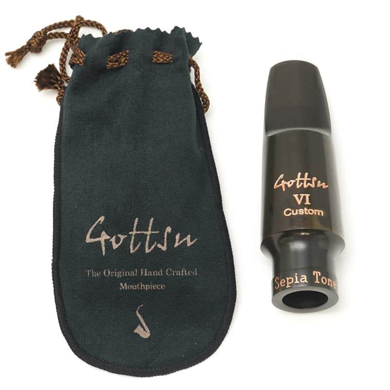 Gottsu [Store Display Item Special Price] [Opening Sale: 8] Gotts Tenor Saxophone Mouthpiece Sepia Tone VI Custom Hard Rubber Sepia Tone VI Custom [Grand Clearance Sale] image 1