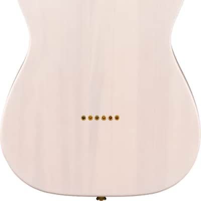 Squier Classic Vibe '50s Telecaster Gold Hardware FSR Limited Edition Electric Guitar, Maple Fingerboard, White Blonde image 3