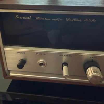 Sansui 350A stereo receiver 1970’s - Walnut/aluminum image 4