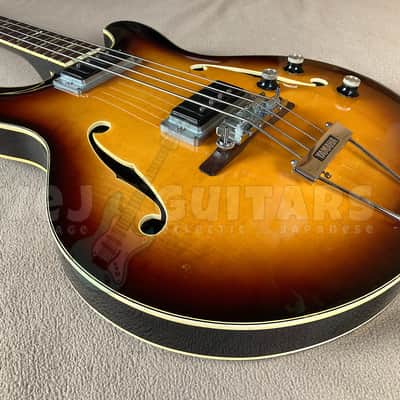 YAMAHA SA-70 Vintage semi-acoustic bass - Japan 1968-73 w/OHSC image 7