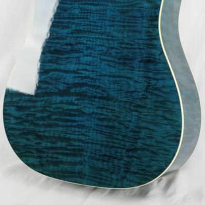 MINT 2000 Taylor GSLJ Living Jewels Aqua Blue Koi Fish Guitar! Bearclaw Quilted GS image 21