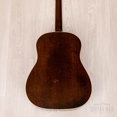 1955 Gibson J-160E Vintage Acoustic Electric Guitar Solid Top/Back w/ P-90 & Case image 3