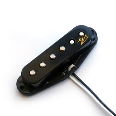 Fuzzy Duck™ Gold Series Single Coil Pickups for Stratocasters (Bridge) - White with Logo image 3