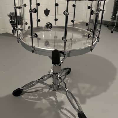 Precision Drum Company 8x14 Clear Acrylic Snare Drum 2017 - Clear image 3