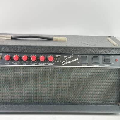 Fender Dual Showman SR Head 1980s - Paul Rivera Designed Red Knobs image 5