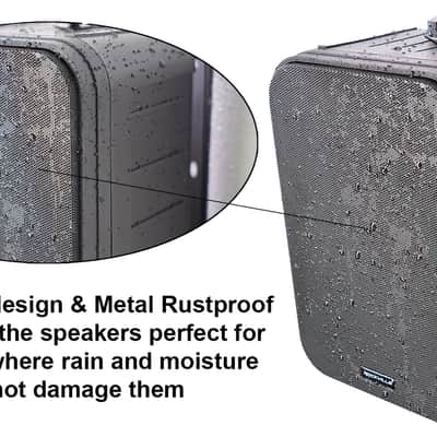 Pair Rockville HP65S Black 6.5" 250w Indoor/Outdoor Swivel Home Theater Speakers image 8