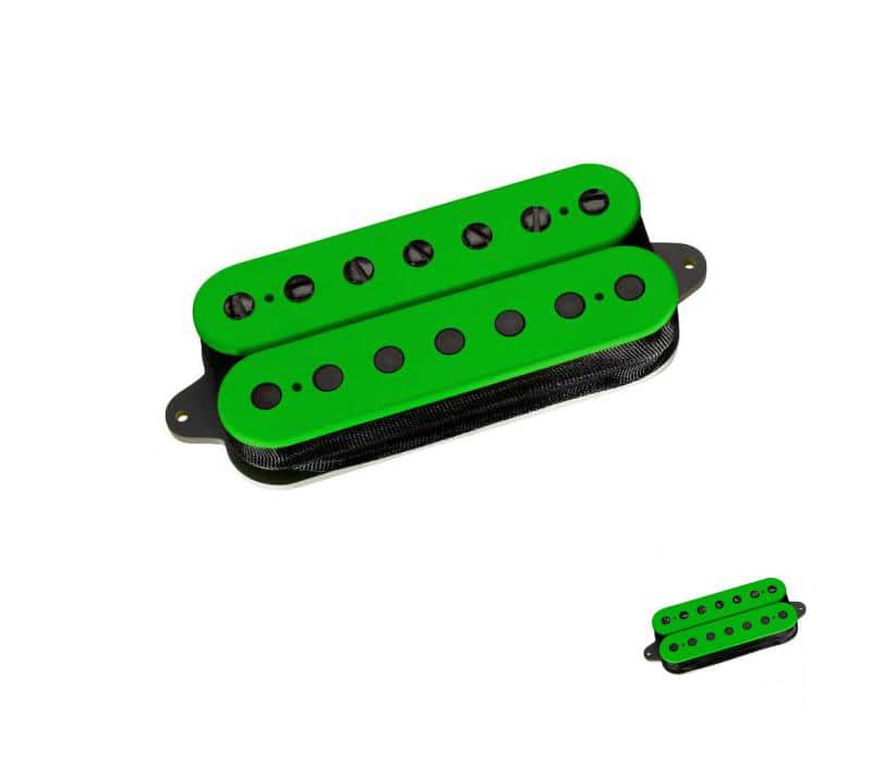 DiMarzio DP756 Illuminator 7 String Neck Humbucker Green with Black poles-NEW image 1
