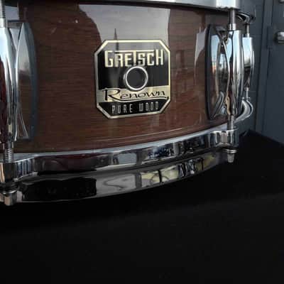 Gretsch Renown Purewood Walnut 5x14 Snare Drum in Natural Gloss Lacquer (Rm 4) image 2