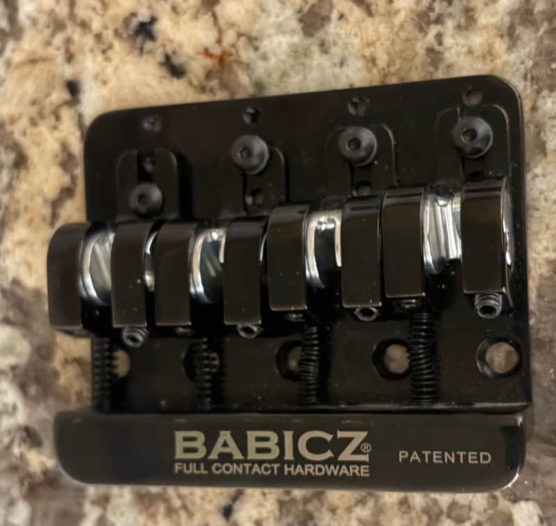 Babicz FCH4BK Full Contact 4-String Bass Bridge 2010s - Black image 1