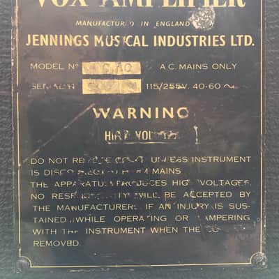 Vox AC30 1962 JMI Copper Panel blue speakers top boost image 6