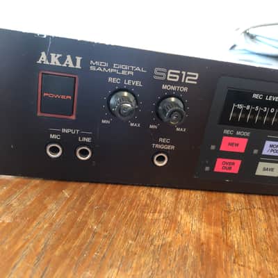 Akai S612 12 Bit MIDI Digital Sampler 1985 - Black image 18