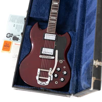 1974 Guild S-100 Bigsby in Cherry electric guitar image 6