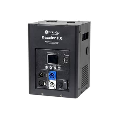 ColorKey Dazzler FX MKII Cold Spark Machine Bundle - 2-Pack w/ Road Case - Black image 6
