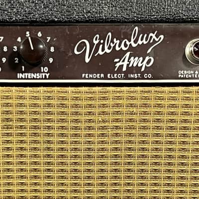 1963 Fender Vibrolux 6G11 Brownface 30-Watt 1x12" Guitar Combo image 6
