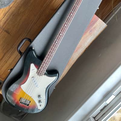 Vox Panther short scale vintage bass guitar Eko Italian mid-late 60s - Sunburst image 1