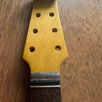 Burns Scroll Guitar Neck w/ Gear-o-Matik - Vintage Amber Gloss image 1