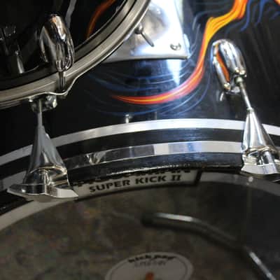 Slingerland 4-Piece Drum Set 12-13-16-22 1970s - Black image 16