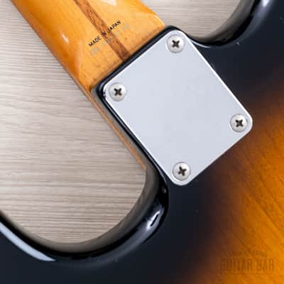 1989 Fender ExTrad Stratocaster ‘57 Vintage Reissue ST57-140 Sunburst Lacquer w/ USA Pickups & Case, Japan MIJ Fujigen image 16