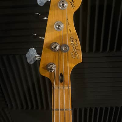 Squier Matt Freeman Signature Precision Bass 2012 - 2015 - Vintage White image 3