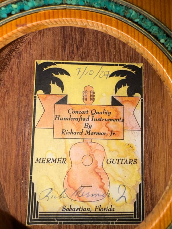 Mermer Guitars Nova acoustic Jazz nylon string 1983-1990s - gloss nitrocellulose lacquer