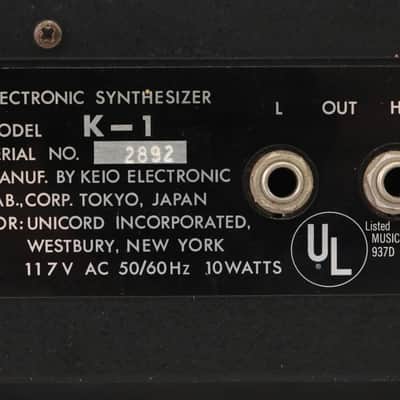 Vintage Univox Mini-Korg K-1 37-Key Analog Synthesizer #47615 image 14