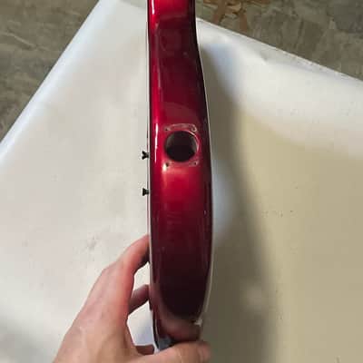 1980's Made in Japan Kramer F-1000 Candy Apple Red Single Pickup Guitar Body Floyd Ready image 10