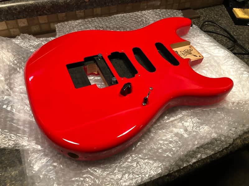 Warmoth Stratocaster  Bright Red image 1