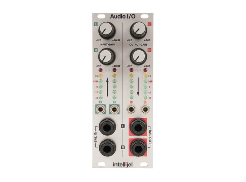 Intellijel Audio I/O Jacks 1U Dual TRS I/O Eurorack Module image 1