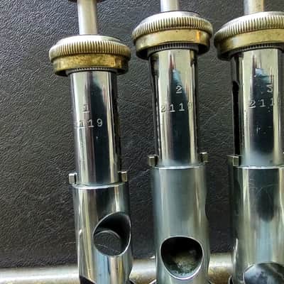 Bach Mercedes New York Bb Trumpet 1st Valve Trigger 3rd Valve Slide 1934 image 4