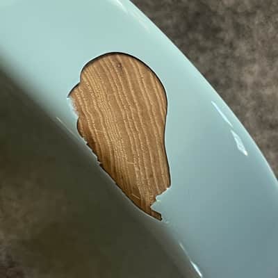 lefty G&L Fullerton ASAT Classic Bluesboy Thinline guitar body Sonic Blue USA image 4