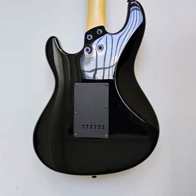 2004 Fernandes Retro Rocket X-1 LTD BLK Electric Guitar - Black - Gloss - Skull Knob Controls image 15