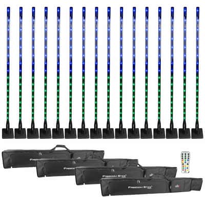 Chauvet DJ Freedom Stick X4 Wireless Battery RGB LED Arrays 16 Pack image 1