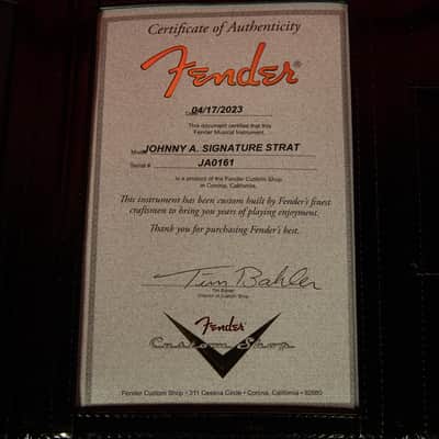 Used Fender Custom Artist Series Johnny A. Signature Stratocaster - Time Capsule image 7