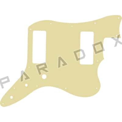 Custom Pickguard For 2023 - 2025 Harley Benton JA-Baritone - Solid Cream .090" image 1