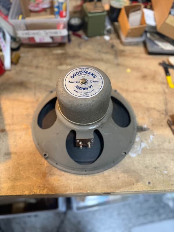 1960s Goodmans Audiom 60 alnico 12” guitar speaker 15 watts 16 ohm #2 image 1
