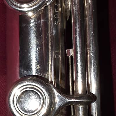 Emerson Intermediate Open-Hole Flute with Original Hard Case & Cleaning Rod - Oct 1992 Vintage image 5
