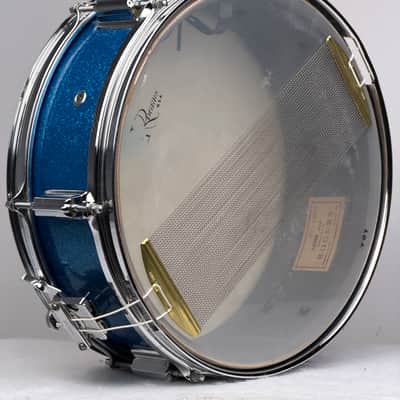 Rogers 5x14" Luxor Cleveland-Era Snare Drum - Blue Sparkle #13574 image 7