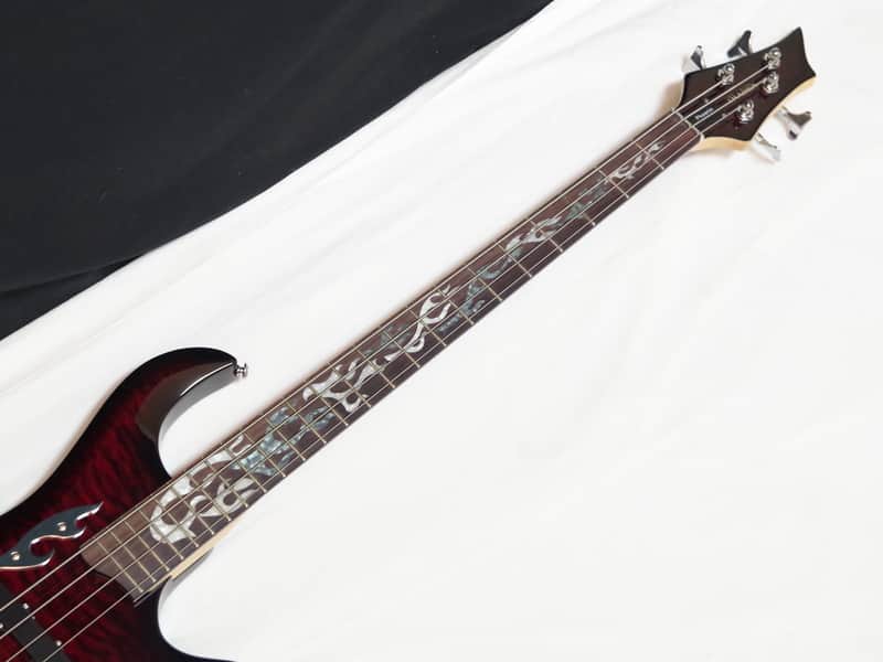 TRABEN Phoenix 4-string BASS guitar NEW Blood Red w/ HARD CASE