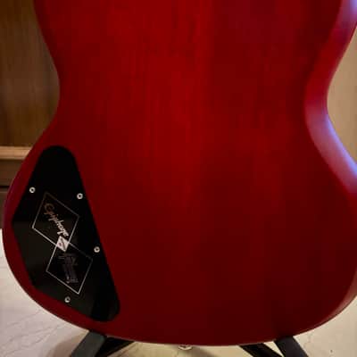 Epiphone Inspired by Gibson Custom SG ‘61 Les Paul Aged Cherry with case 2022 - Aged Cherry image 4