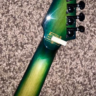 Schecter E-1 FR S Sustainiac Green Burst electric guitar sustainiac Floyd rose ohsc image 10