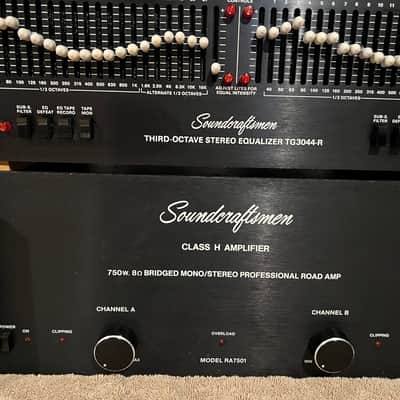 Soundcraftsmen RA-7501 Amp , TG-3044-R EQ , T6200 Pre Amp , DX 4000 Tuner , JBL 4311 Loud Speakers Around 1980 image 4