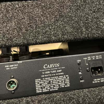 1992 Carvin X-100B Tube Amp Head FULLY SERVICED w/Footswitch image 8