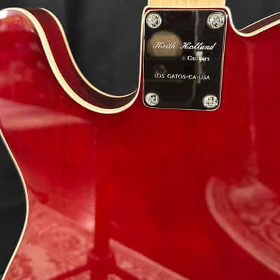 Keith Holland Custom T-NS-Thinline - Translucent Red Wine image 9