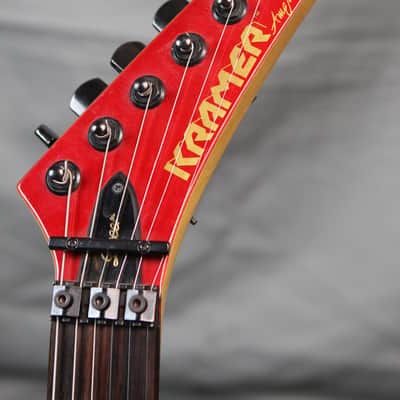 1986 Red Kramer American Pacer Deluxe Guitar Floyd Rose w/OHSC Matching Headstok image 12