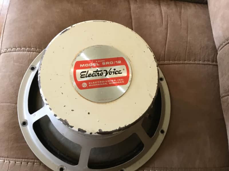 Electro Voice - SRO 12” -  Vintage coffee can  Guitar  Speaker - 12" image 1