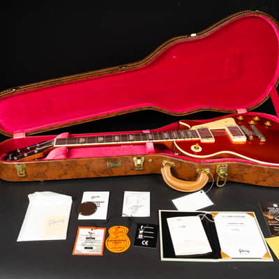Gibson 1957 Les Paul Standard Murphy Lab Ultra Light aged - Orange Sparkle Top Natural back image 22