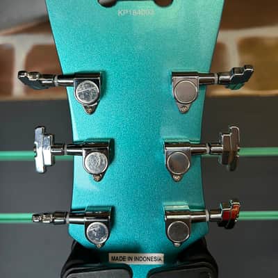 D'Angelico Premier EXL-1 Ocean Turquoise 2018 Hollow Body Electric Guitar image 9